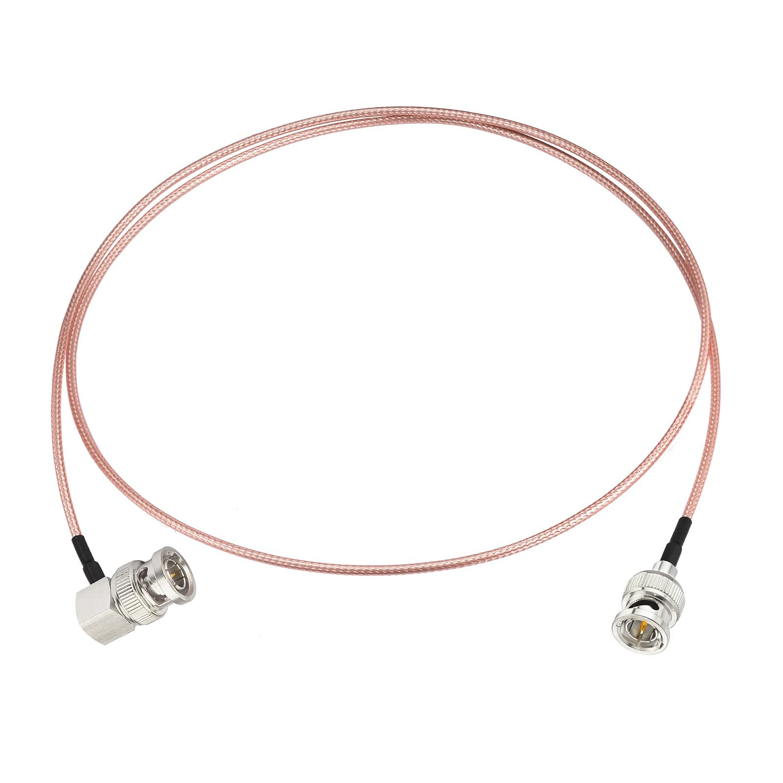 Superbat 3G/HD SDI Cable 1m/3FT BNC RG179 Cable 75ohm Male to Male Right Angle SDI Video Cable for Camera and Converter Video Equipment Supports 3G-SDI/HD-SDI/4K/8K.