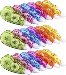 Cabilock Caneta Corretiva 18 Pçs Fita Corretiva Apagador De Fita 12M Para Estudantes Material De Escritório Escolar Diário De Anotações Da Caixa Aleatória Aplicador Fácil De Usar