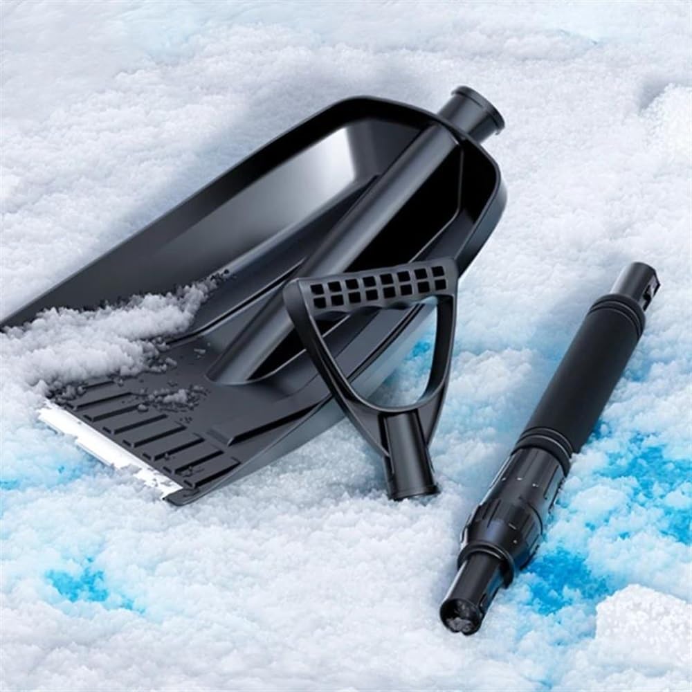 Rascador de hielo para coche Juego De Pala De Nieve Para Coche Pala Quitanieves De Invierno Con Instalación Desmontable Pala Quitanieves De Empuje Engrosada Y Agrandada Rascadores de hielo para coche