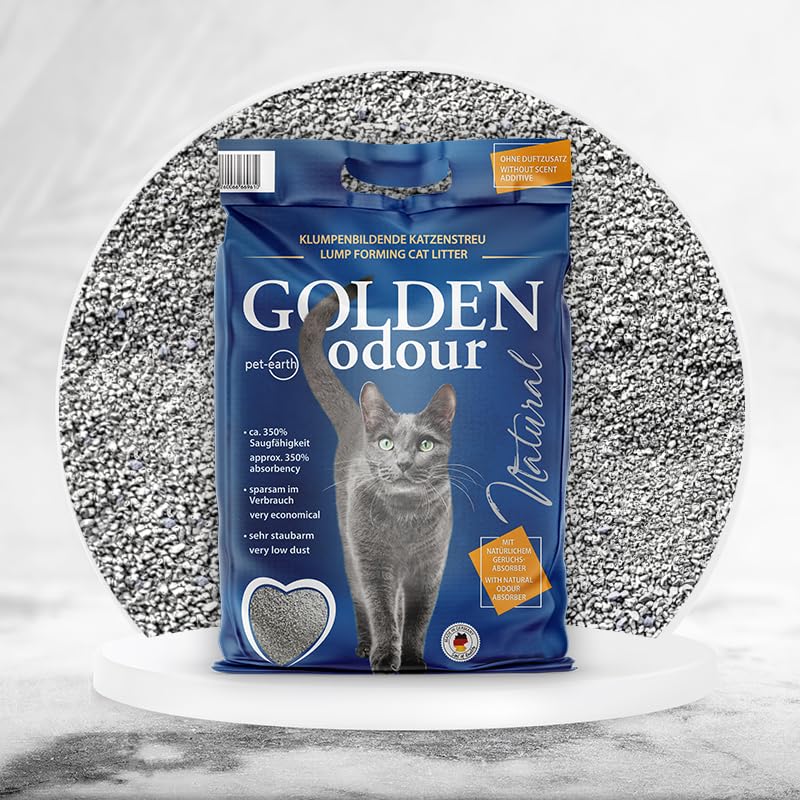 2 x 14 kg Golden Grey Odour Katzenstreu Klumpstreu Bentonit Bentonitstreu klumpend ohne Duft