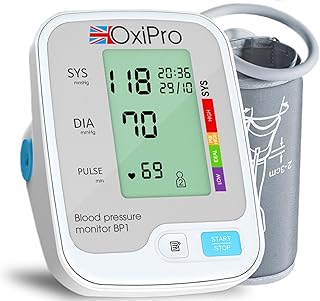 BP1 Blood Pressure Monitors - CE Certified Blood Pressure Machine - BP Monitor for Home - Small to Large Cuff Blood Pressure Monitor - Certified Medical Device
