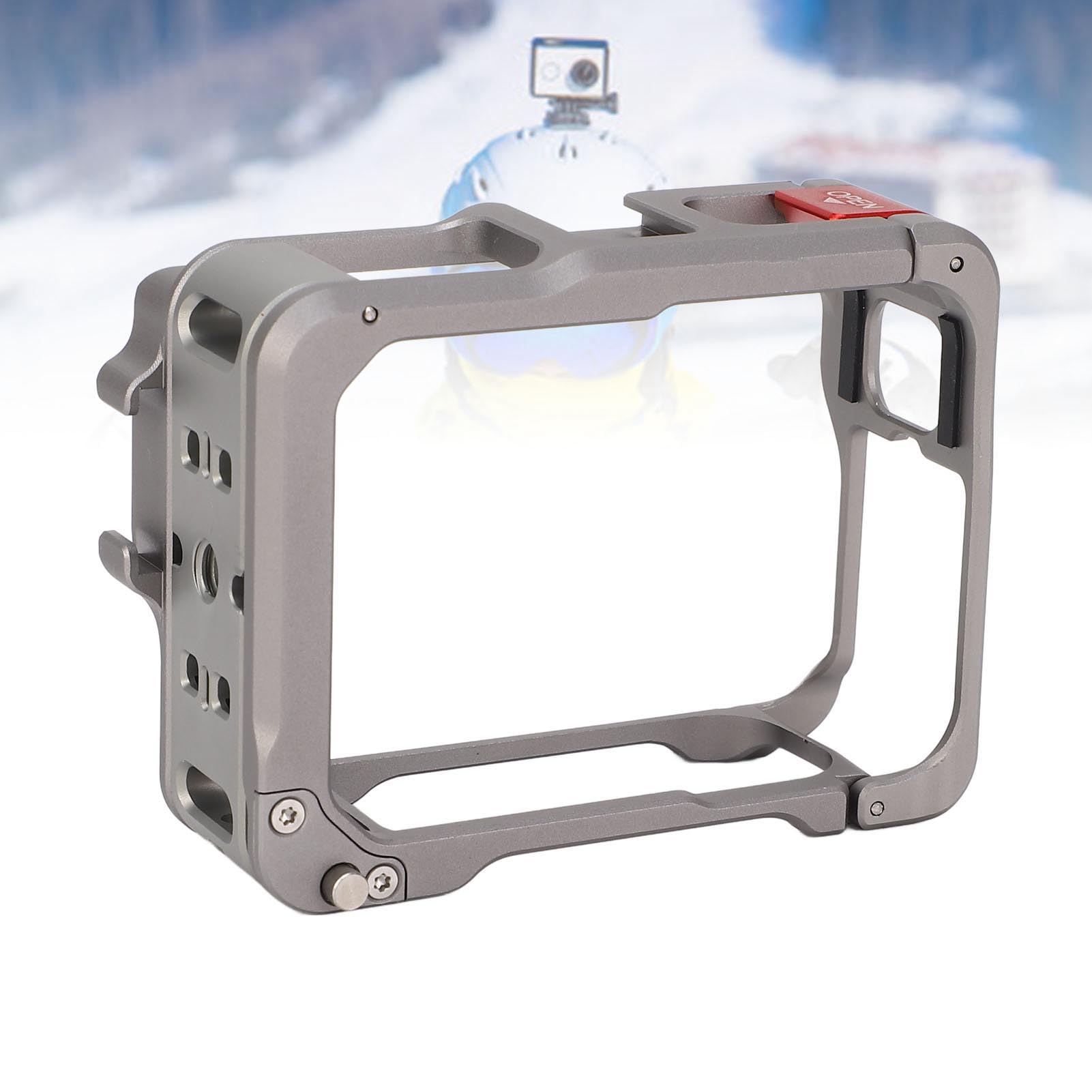 Generic Cage de Protection pour Caméra, Cadre Léger en Alliage D'aluminium Haute dureté pour Boîtier de Caméra Vidéo Extérieure Pro 2, Rembourrage en Mousse pour Un Enregistrement Stable, pour Les