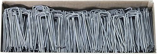 Miniatura 2 de Pinnacle Mercantile USA Made 500-4 pulgadas galvanizado jardín paisaje tela ancla grapas grueso calibre 11 acero