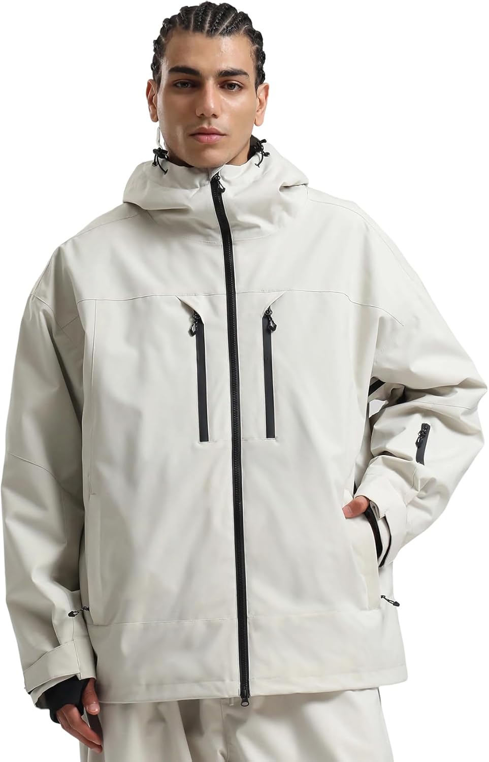 GSOU SNOW Snowboard Jacket Men Baggy Ski Jacket Waterproof Snow Coat Insulated Hooded Clothes for Winter Outdoor - Image 4