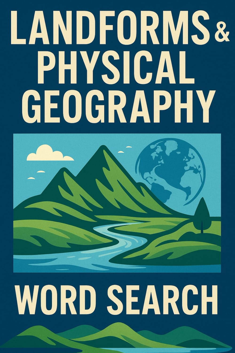 Word Search Puzzle Book: Landforms & Physical Geography (Easy Word Search Puzzle Books)