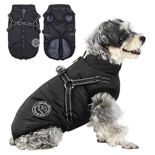 Savlot Hundejacke Winterweste Jacken Hundemantel Hundepullover Haustier Skifahren Kostüm Ärmellose Baumwolle Gepolsterte Weste Mit Brustgurt Gurt