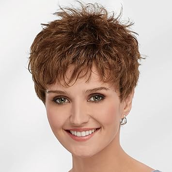 Paula Young Vikki WhisperLite Wig Short, Sassy Pixie Wig with | Texture-Rich Layers and Natural Looking Hand-Tied Crown / Multi-tonal Shades of Blonde, Silver, Brown, and Red