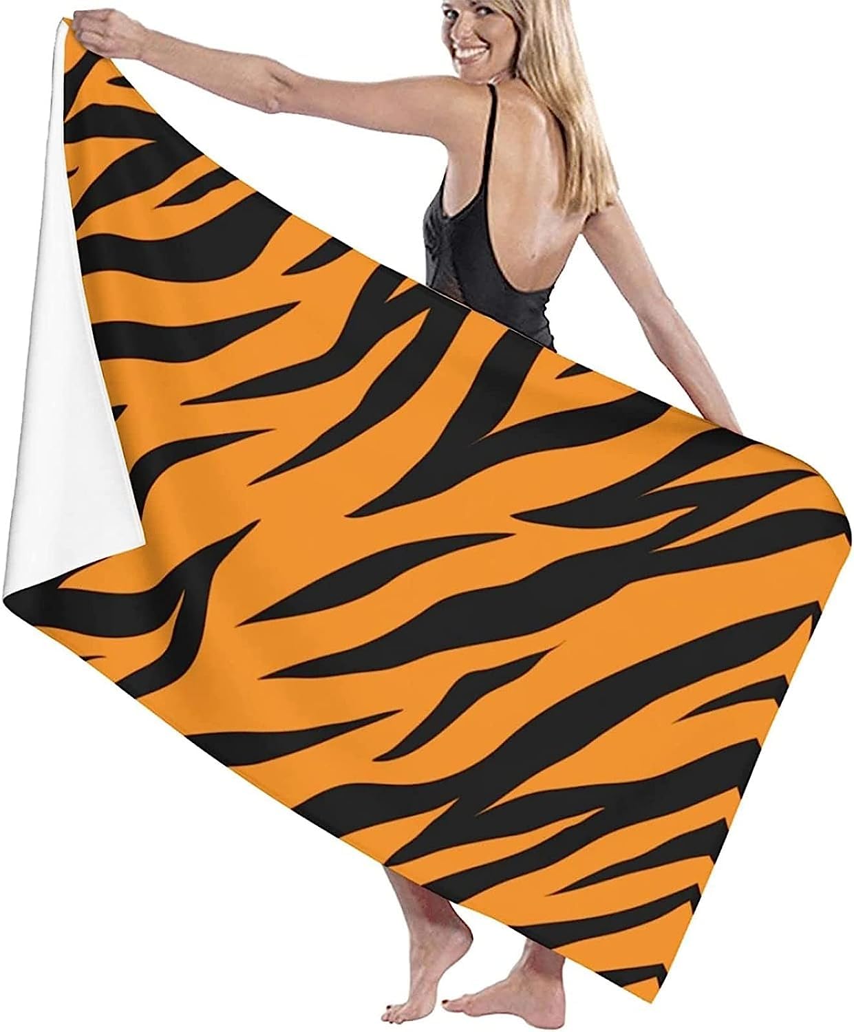 Serviette De Plage Enfant Rayures De Mode Créatives Séchage Rapide Imprimé 3D ‎Absorbante Durabilité Gothique Squelette Drap De Plage Serviette De Bain pour Sauna Surf Voyage 150 X 200 Cm -3S5A/D5S