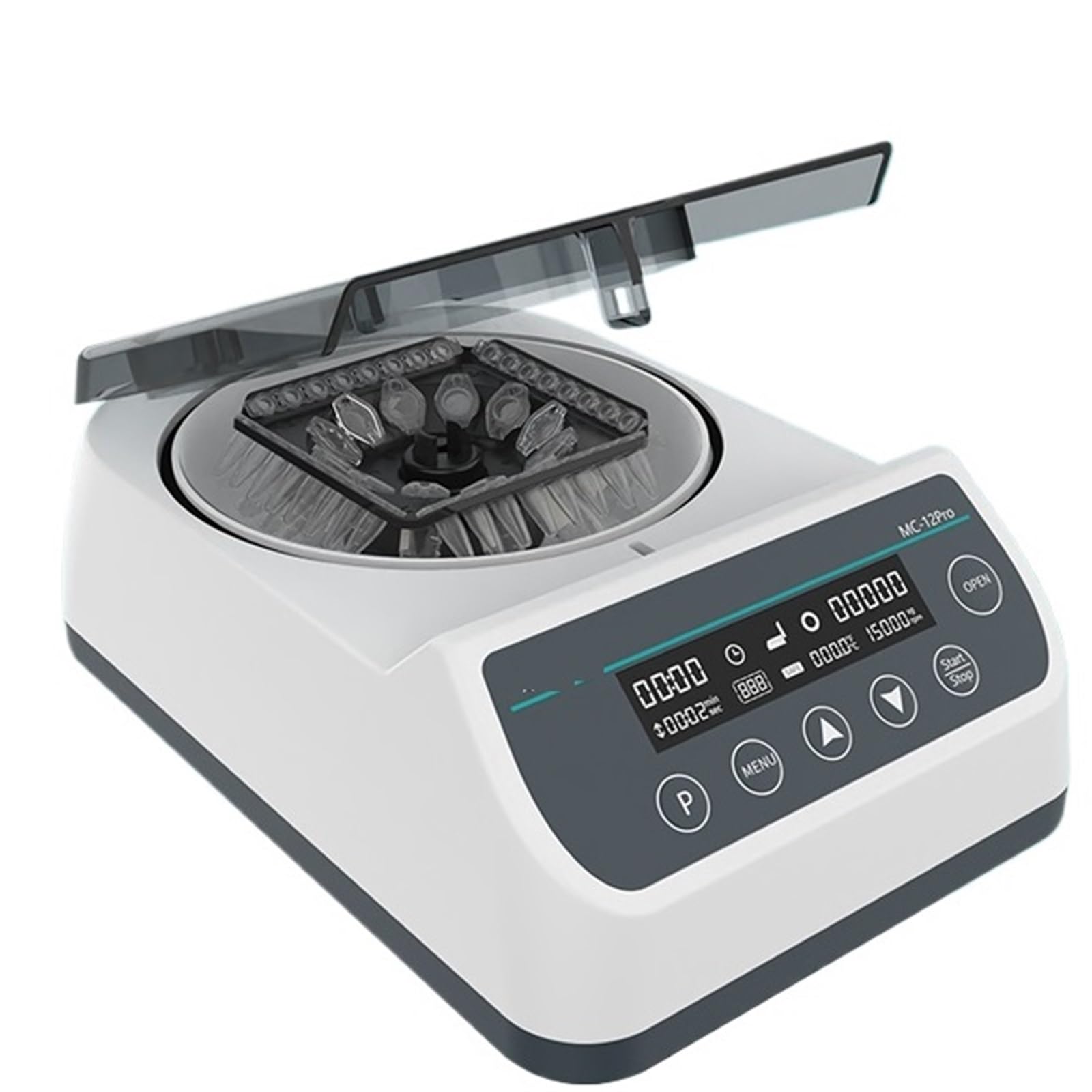 Centrifuge Machine, PCR Centrifuge Machine Laboratory Digital High Speed Centrifuge 12000RPM 0.2/0.5/1.5/2ml Centrifuge Tube MC-12Pro