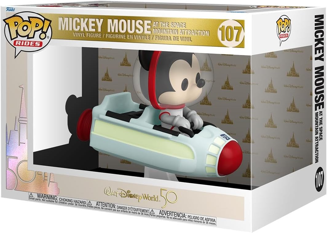 Pop! Ride Super Deluxe: Walt Disney World 50th - Space Mountain With Mystery Mini - Disney World 50th Anniversary - Collectable Vinyl Figure - Gift Idea - Official Merchandise - Movies Fans