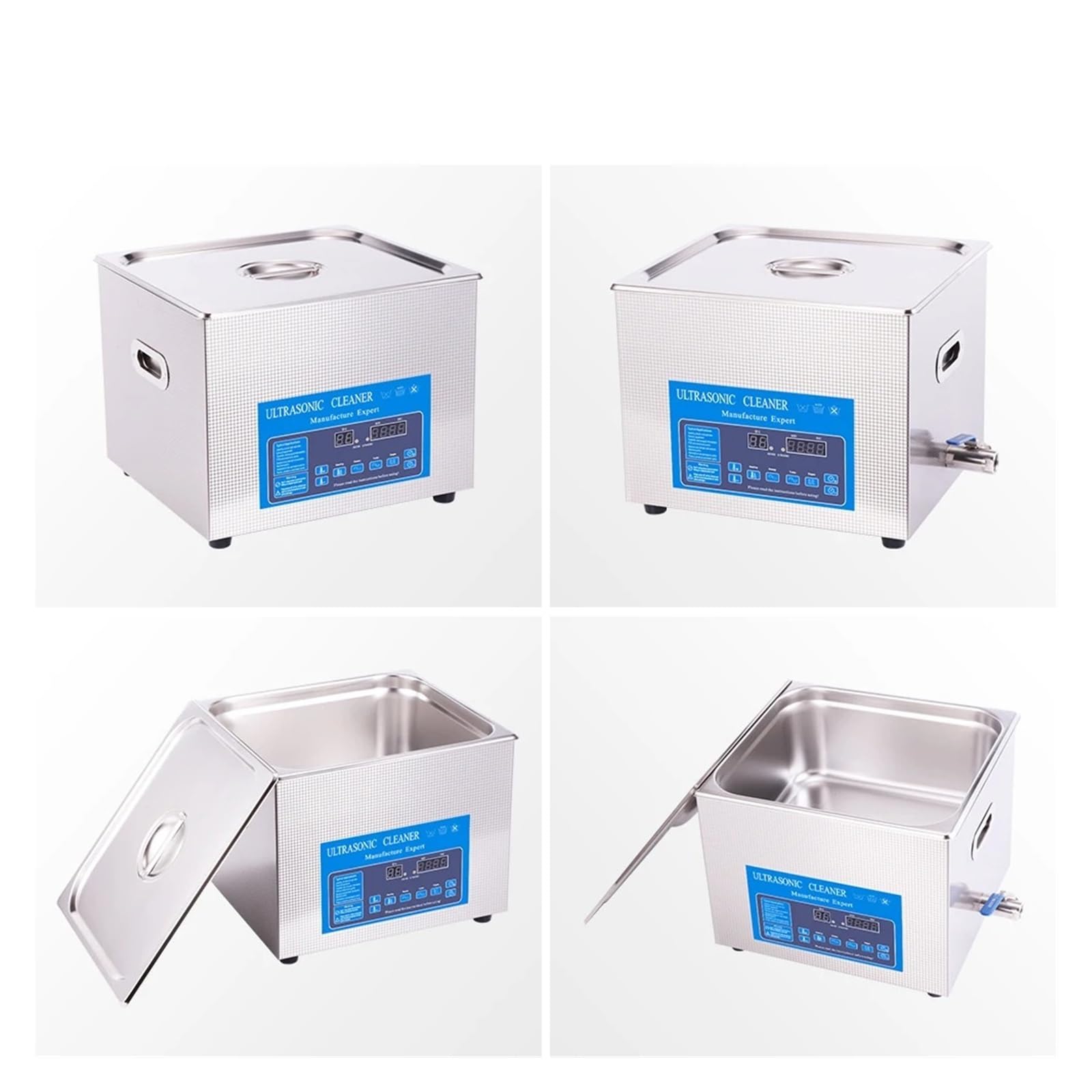 Máquina de Limpieza ultrasónica desgasificadora de 15 l for Hardware, Piezas de automóvil, Lavadora ultrasónica, inyector, Motor, Molde, Limpiador de Aceite y desengrasante.