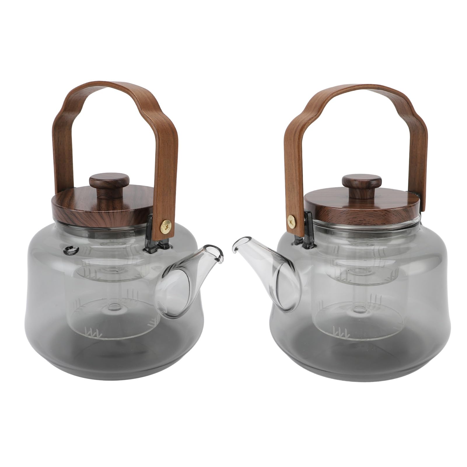 Yctze Tetera de Vidrio de 1000 Ml con Infusores Extraíbles, Tetera de Vidrio con Alto Contenido de Borosilicato, con Infusor, de con Alto Contenido de Borosilicato, Infusor de Acero Inoxidable, Apta