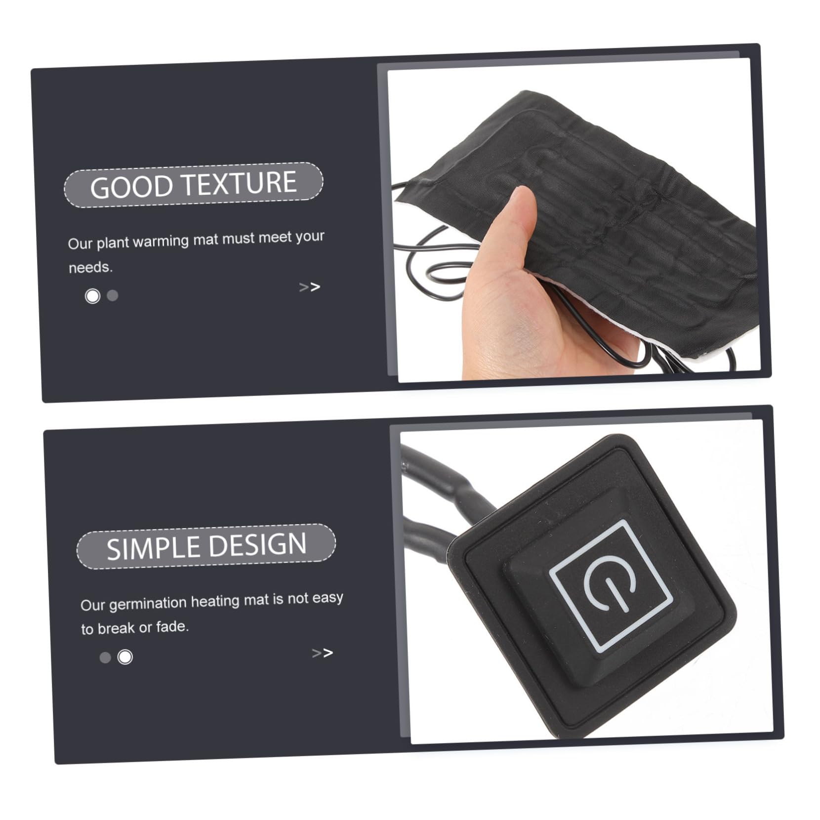 TOYANDONA 5 Stück Heizmatte für Pflanzen Einstellbare Heizmatte für Setzlingen USB für Gewächshäuser und Aquarien Einfache Handhabung