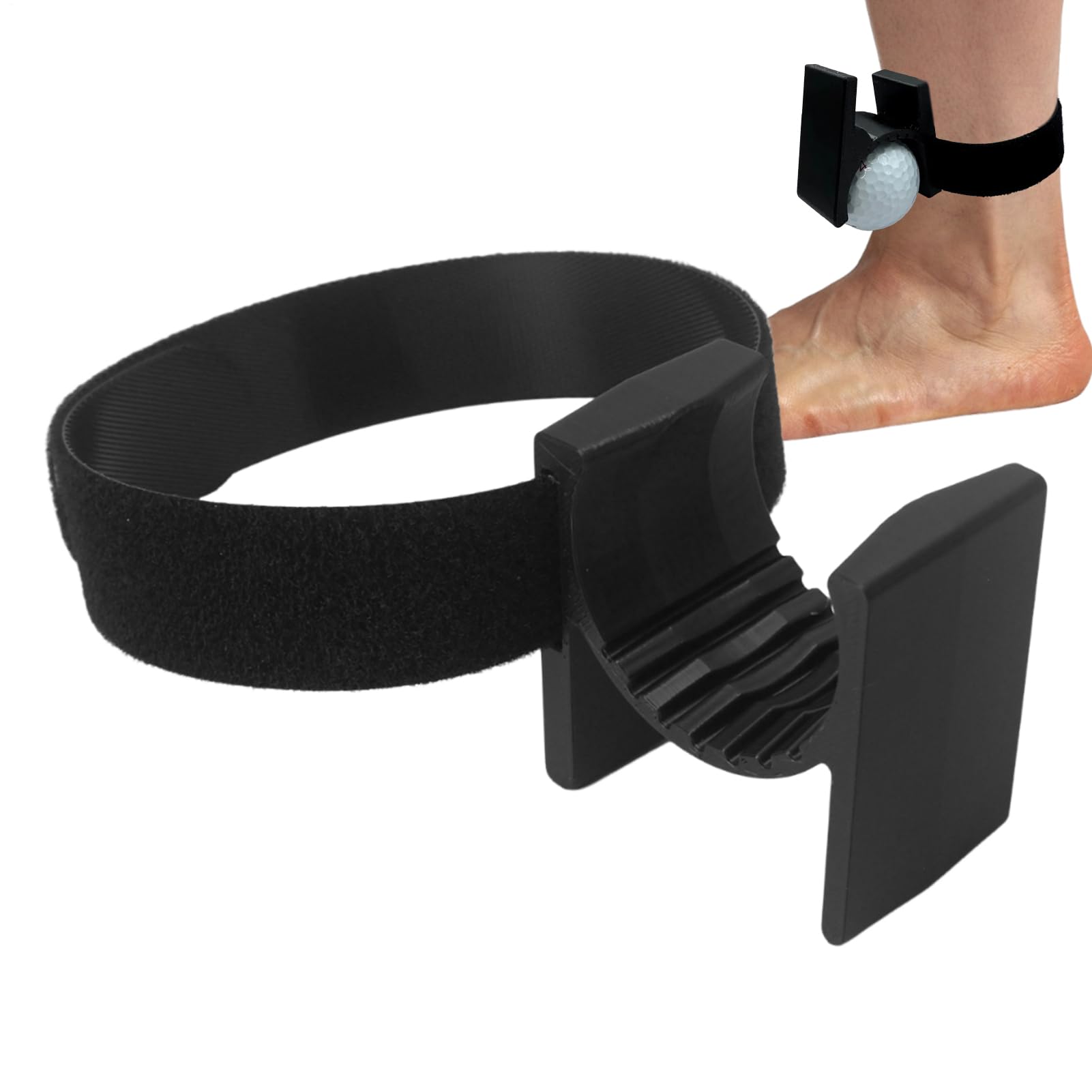 Support de balle de golf pour cheville – Gadget farce pour golfeur – Support de cheville ergonomique pour balle de golf pour camping, diffusion en direct, maison, voyage, extérieur, pratique