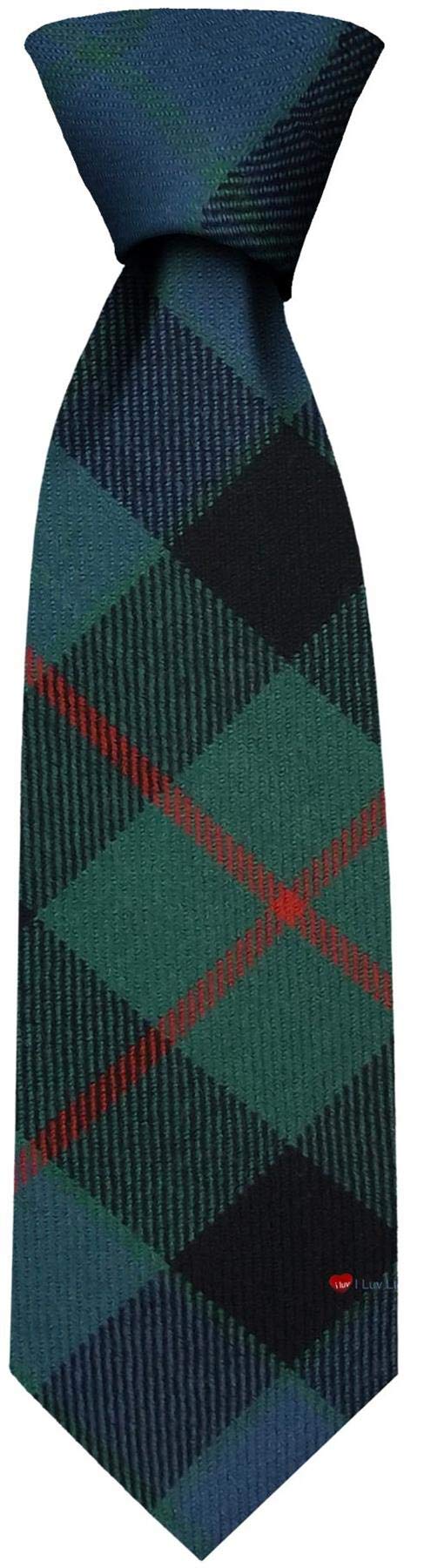 I LUV LTD Gents Neck Tie Gunn Ancient Tartan Lightweight Scottish Clan Tie