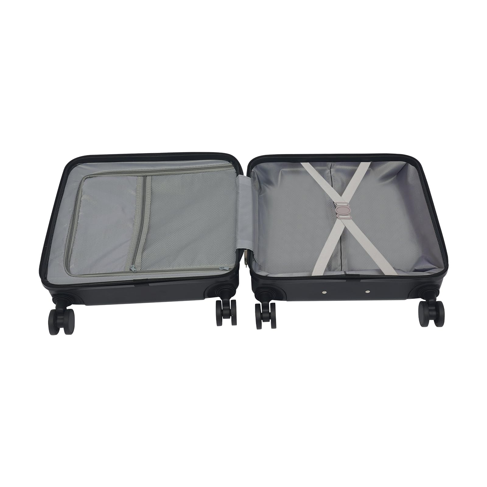 Maleta de mano para negocios de 18 pulgadas con compartimento para laptop, maleta con ruedas y cerradura de combinación, puerto USB, compartimento frontal de 180°, maleta de piloto para viaje