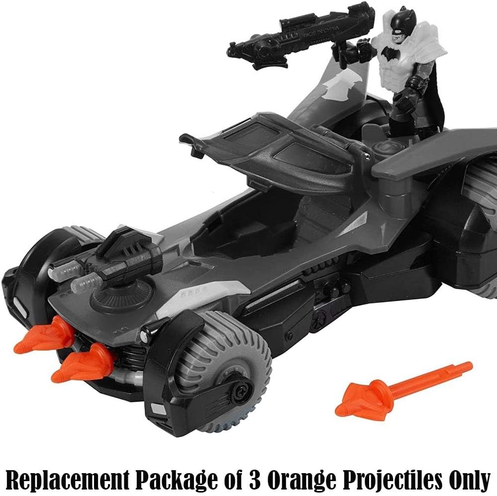 Replacement 3 Orange Projectiles for Fisher-Price Imaginext DC Super Friends Batmobile Playset - DHT64