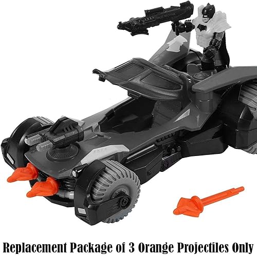 Miniatura 4 de Repuesto de 3 proyectiles naranjas para Fisher-Price Imaginext DC Super Friends Batmobile Playset - DHT64