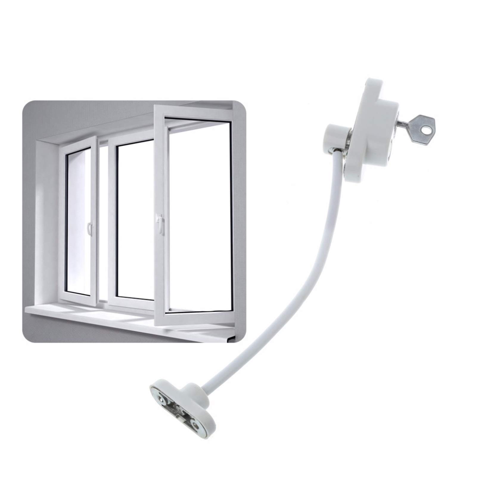 Serrure de fenêtre Enfant câble limiteur de Porte Serrure de sécurité Enfants empêcher Les Enfants de Tomber Porte fenêtre antivol Serrure