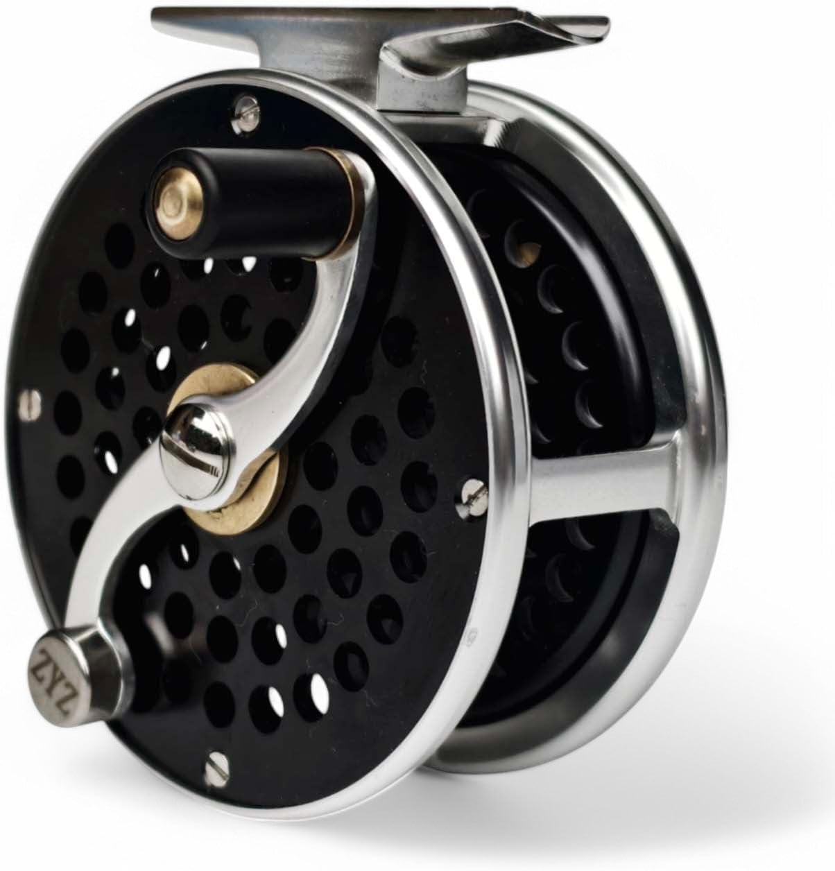 Retro Trout Fly Reel | Classic S-Handle Design | 6061-T6 Aluminum | LHW/RHW Convertible | 2.5''/3''/3.5'' Sizes (black6, 2.5'' for 2/3/4wt, Left-Handed (with Agate Guide))