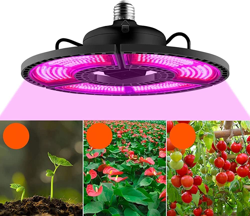 Kryty E27 Pełne spektrum 100W-288 Diody LED Oświetlenie LED do uprawy, wodoodporne światło do wzrostu roślin z czerwonym i niebieskim widmem, dla roślin Ciepłe białe diody LED Namiot do uprawy