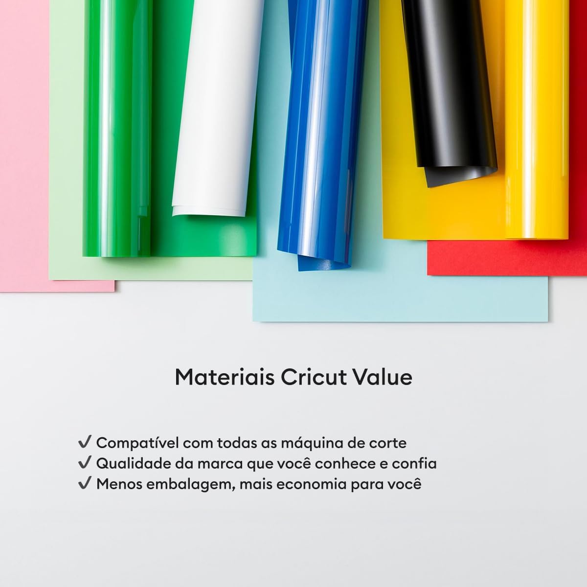 Cricut® Value Iron-On, Rainbow Sampler - 12 in x 12 in (40 ct)- HTV Heat Transfer Vinyl