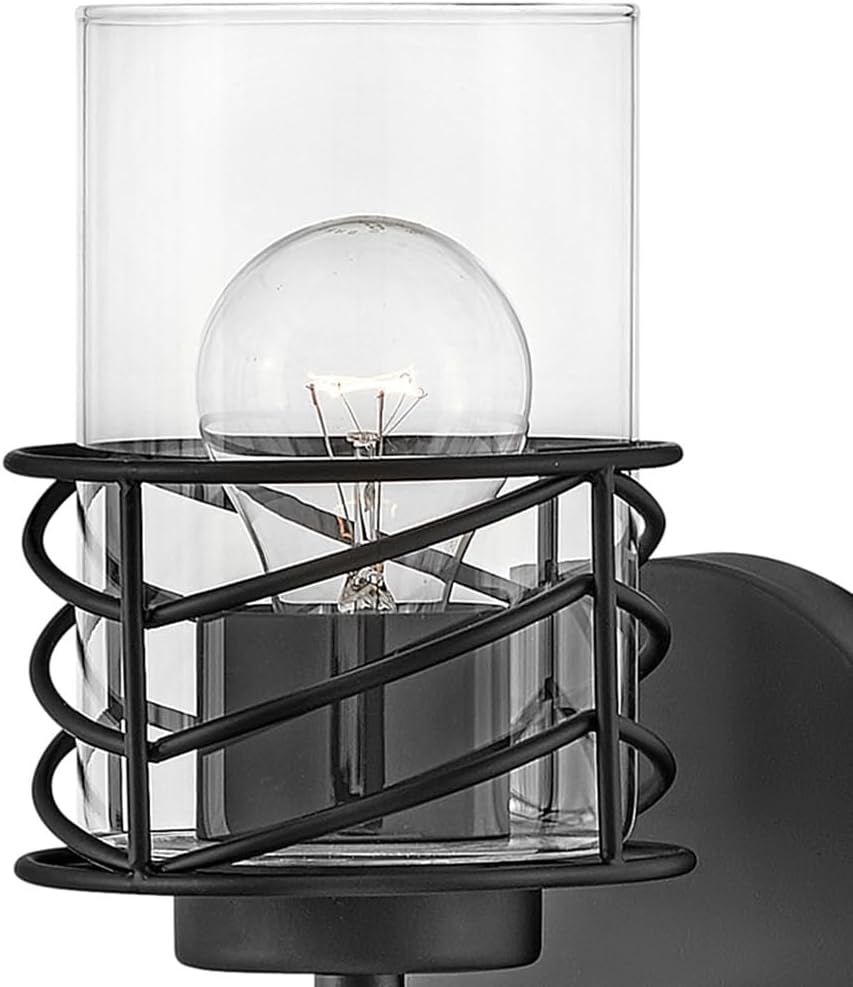 Hinkley Della Small Single Light Vanity, Black