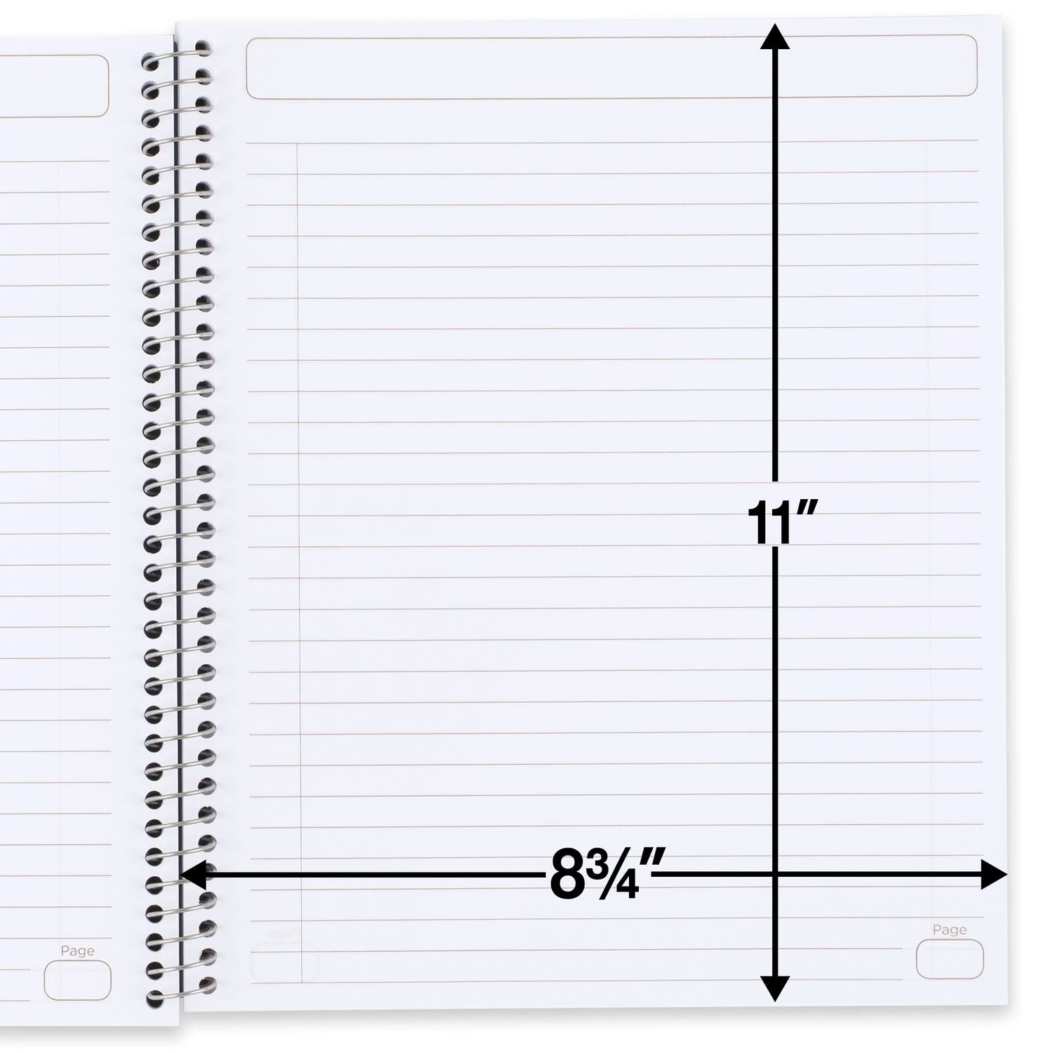 Five Star Interaktive Notizbücher, Spiralbindung, 3 Stück, 1 Stück, breites liniertes Papier, 27,9 x 21,6 cm, 100 Blatt, verschiedene Farben (920002-ECM)