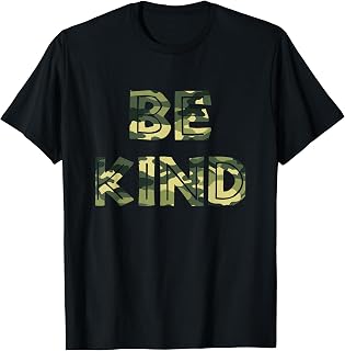 Be Kind Camo Military Anti-bullying T-Shirt