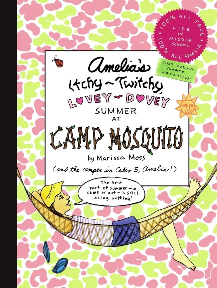 Cover of Amelia's Itchy-Twitchy, Lovey-Dovey Summer at Camp Mosquito