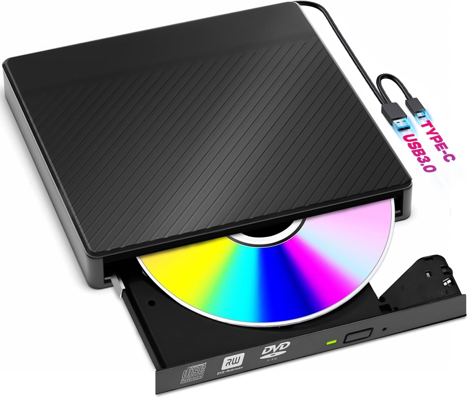 Amazon.co.jp: WVX DVDドライブ 外付け USB3.0 ポータブルドライブ CD/DVDプレイヤー PC/ノートパソコン ...
