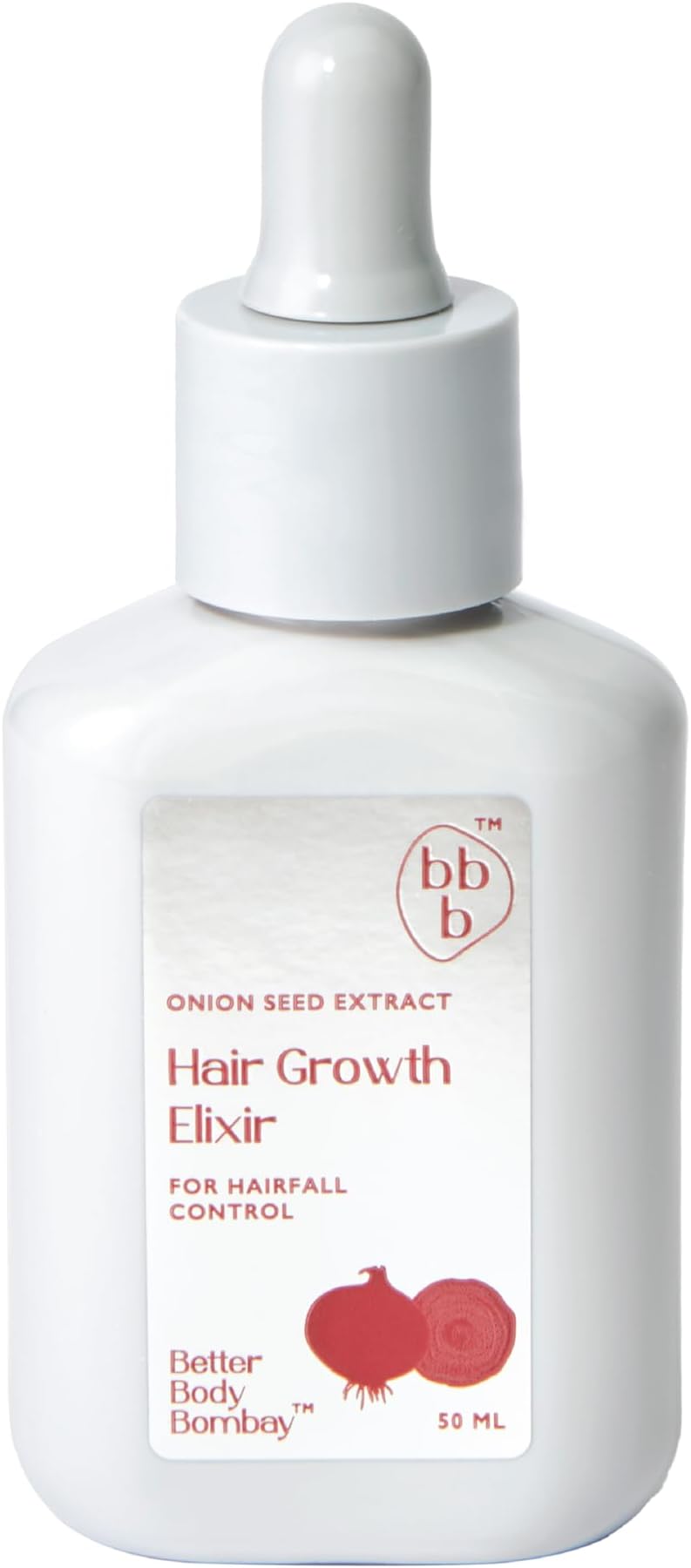 - BBB – Better Body Bombay Onion Seed Extract Hair Growth Elixir (50ml) | Hair Fall Control Serum | Enriches, Protects & Nourishes | With Vitamin E | For All Hair Types | Liquid |