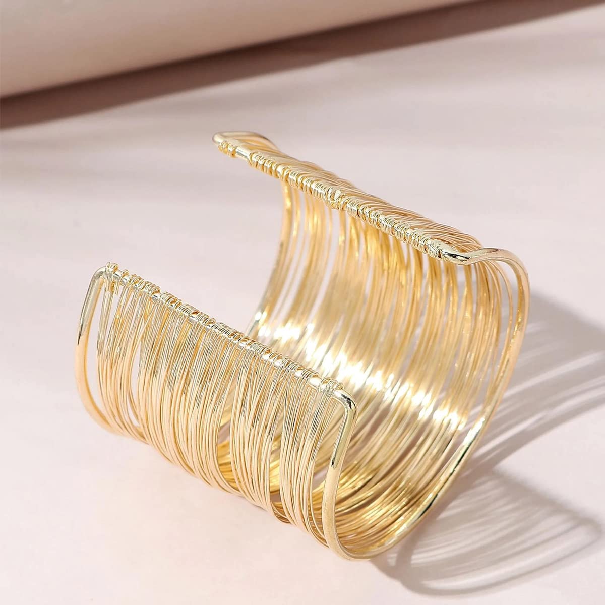 Silver Mesh Cuff Bracelet Plated Party Statement Size