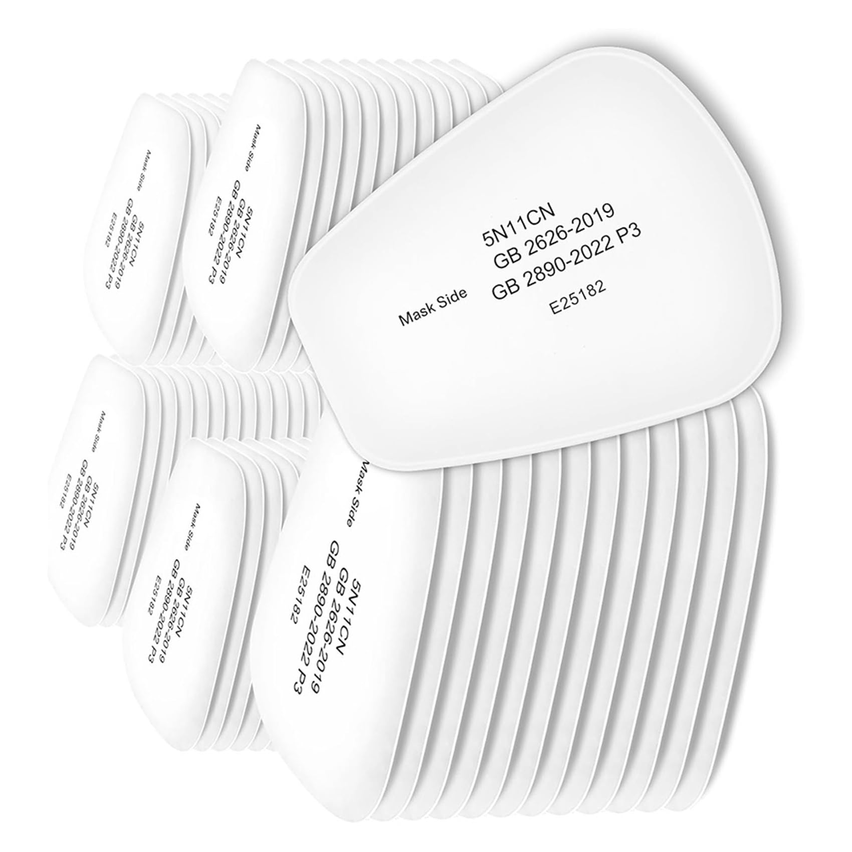 Cartuchos de Filtro para Respirador 5N11 para Filtros de Mascarilla de las Series 6200, 6502 y 7502, para Corte A Prueba de Polvo y con Soplete (480 Unidades)