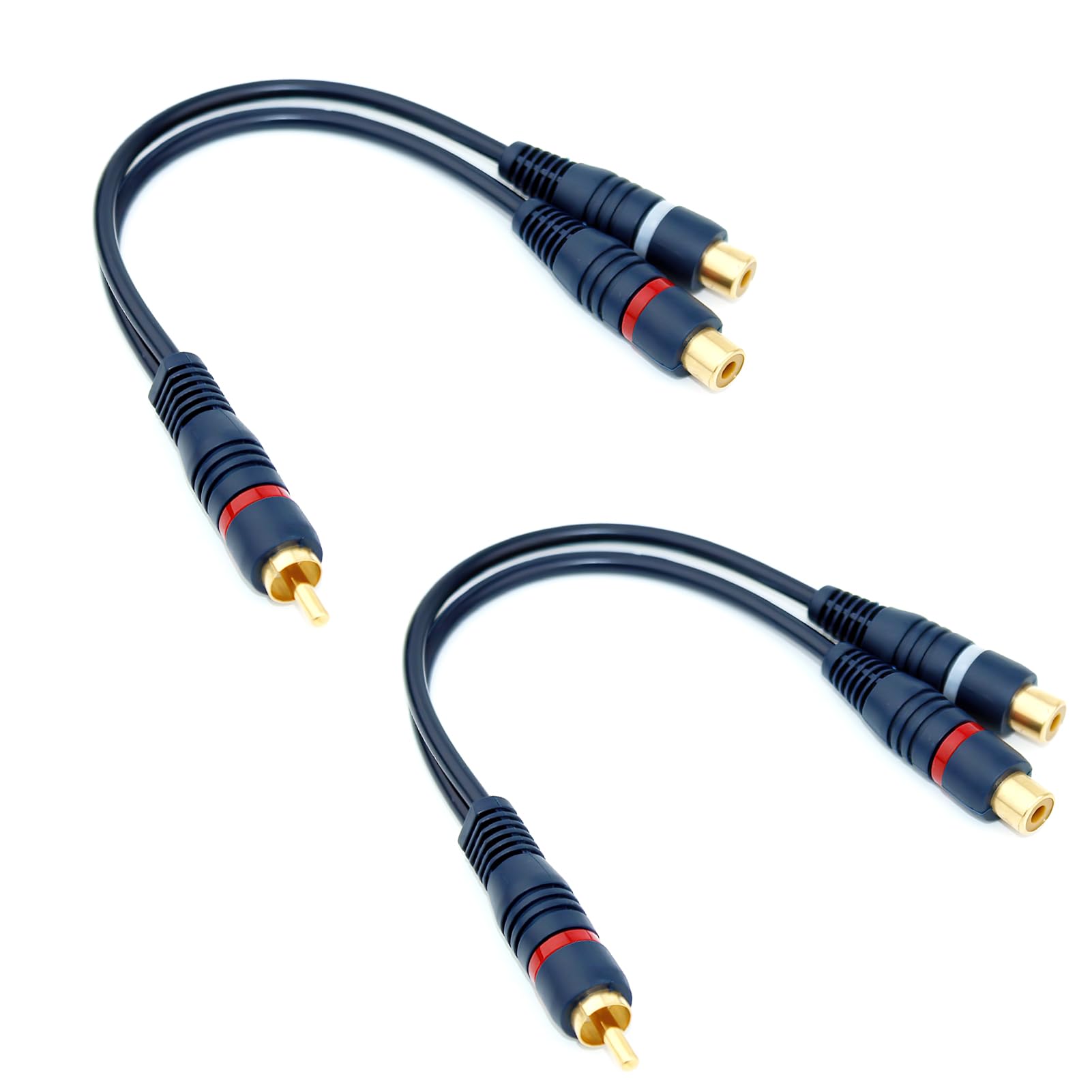 SiYear XLR femmina a 2 x Phono RCA Plug Adattatore Y Splitter Cavo Patch XLR Femmina 3 Pin a Doppia RCA Maschio Connettore Stereo Cavo Audio (1,5 M