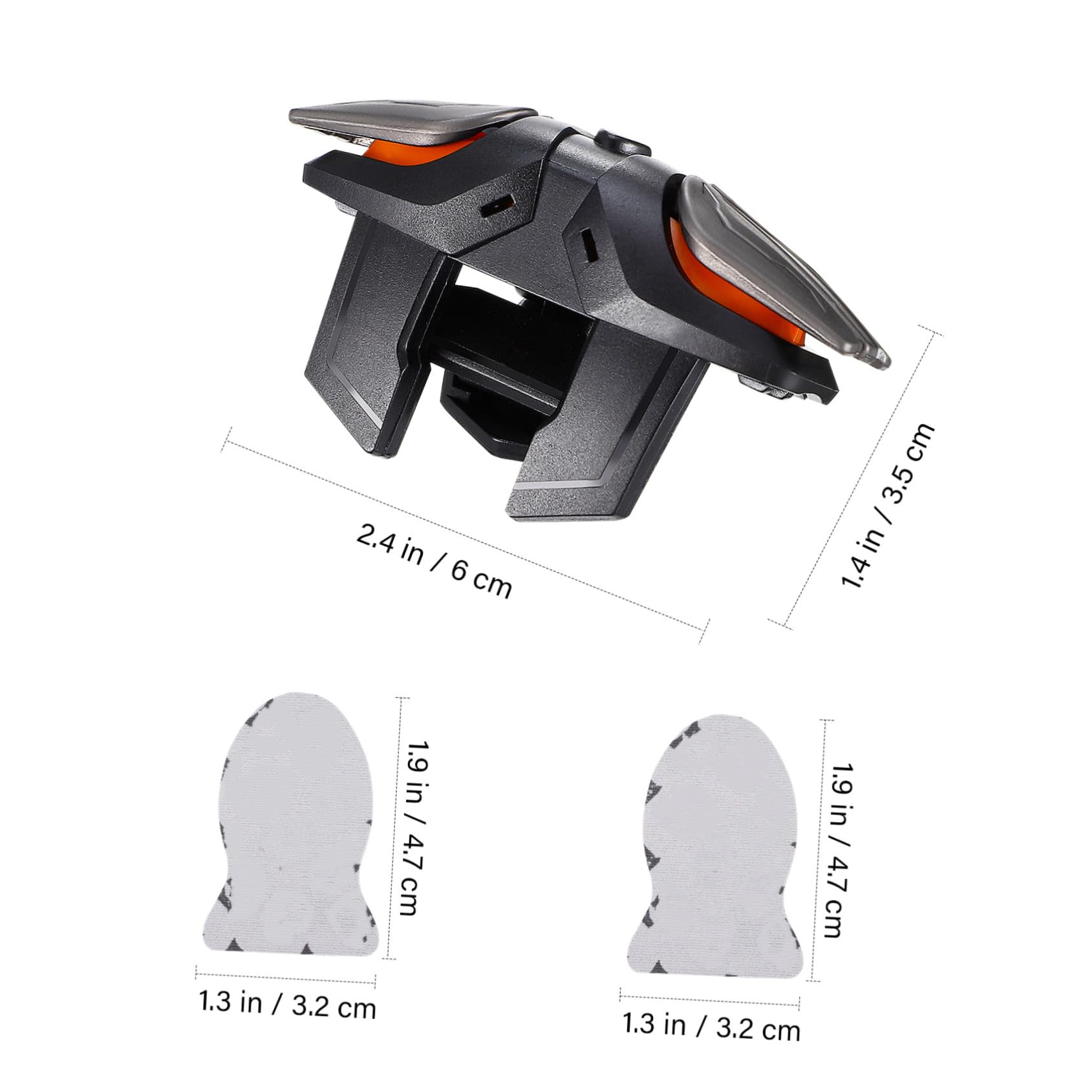 RORPOIR Mobiler Gaming Controller Trigger für Gamecontroller mit Kabel Gaming Handschuhe PC aus Abs Kunststoff für Handy Spiele