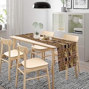 Retrorustictablerunnerfarmhousecountrystylebeardeerleaftreecabinfamilydinnertabledecorationforhomelivingroomkitchenindooroutdoor13x60in Urban Country Home Decor Retro rustic table runner farmhouse country style bear deer leaf tree cabin family dinner table decoration for home living room kitchen indoor outdoor 13x60in urban country home decor