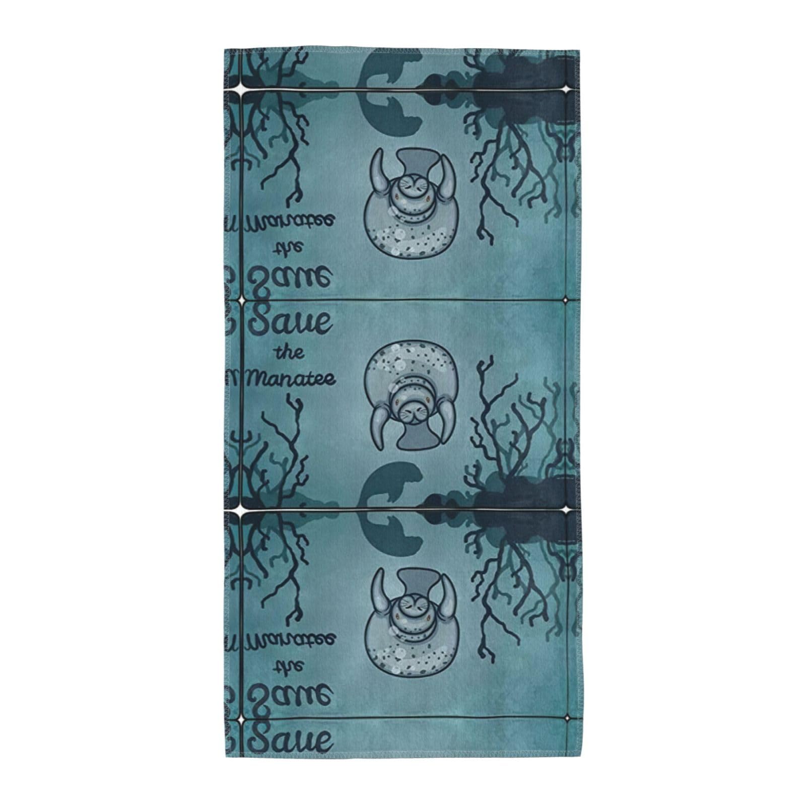 WYCZHY Crazy Save Manatee Printed Quick Dry Beach Towel For Camping Travel Vacation