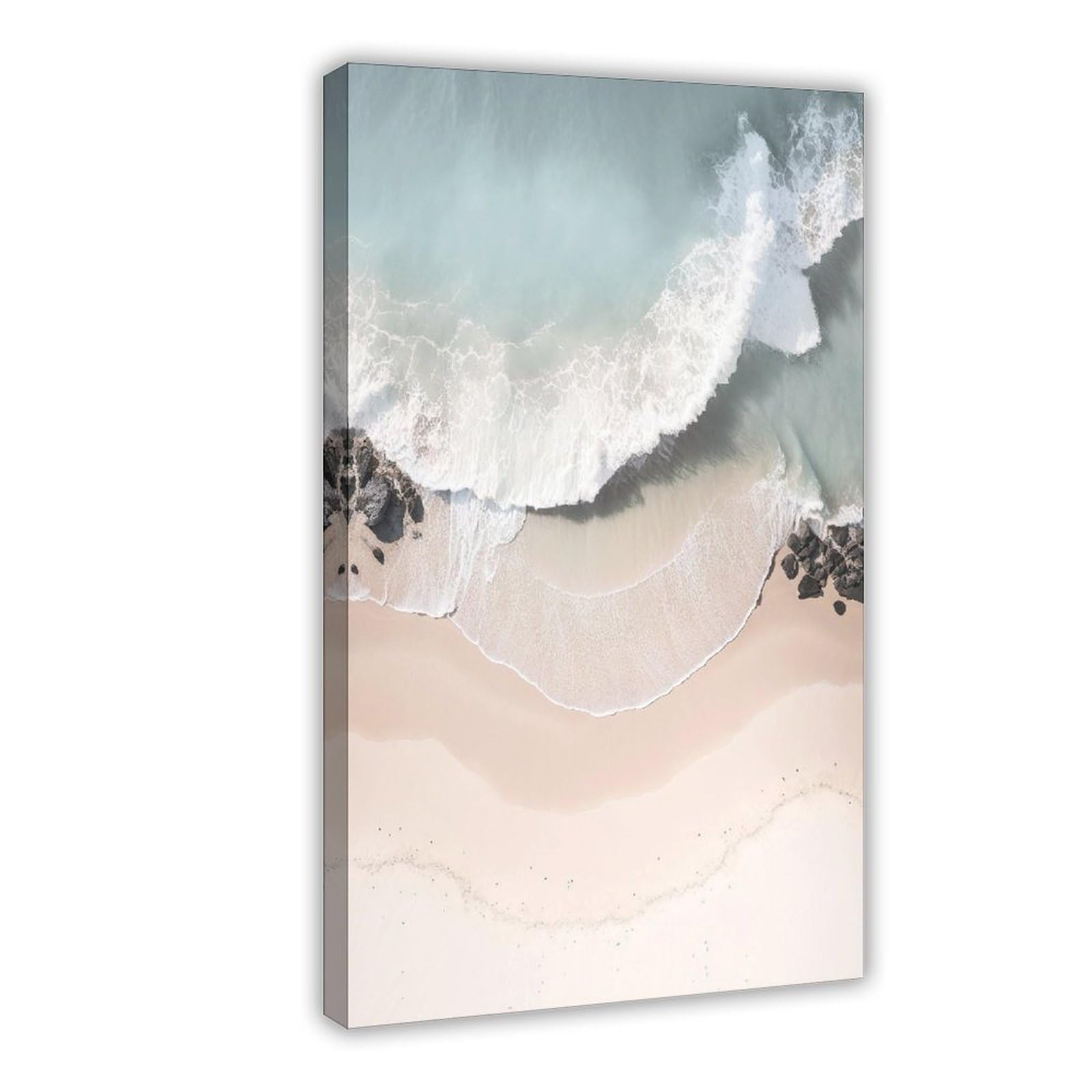 Bareronor Shoreline Print Canvas Poster Bedroom Decor Landscape Office Room Decor Gift 24" L X 36" W