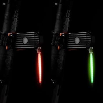 LED Photondrop Bicycle Tail Light, Red Flowing Taillight, Bicycle PhotonDrop Rear Light, 3 Modes, USB Rechargeable, Water Resistant