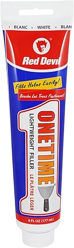 Red Devil 0545 ONETIME - Spackling ligero (6 onzas), color blanco, 6 onzas