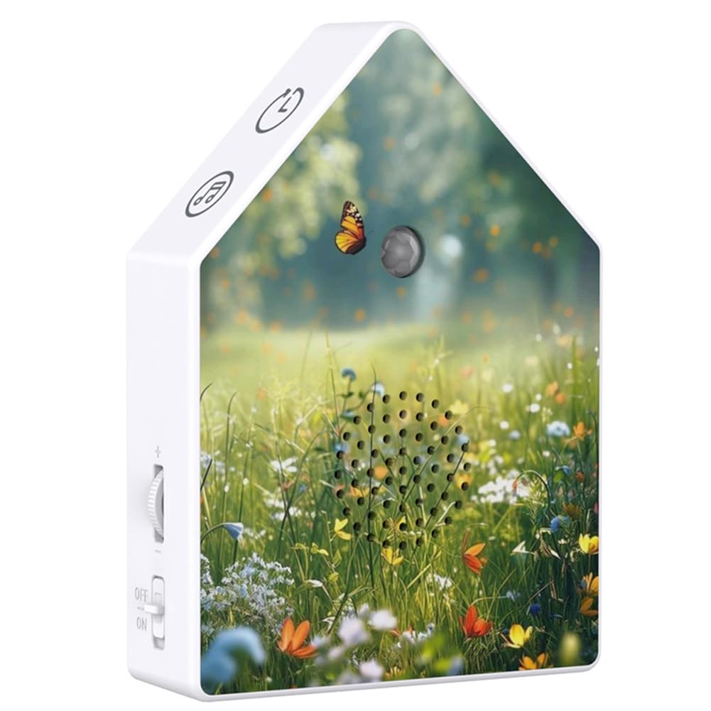 CTRLZS White Noise Music Device Singing Bird Box Timer Chirping Box with Motion Sensor for Home Bedroom Bathroom Yoga A