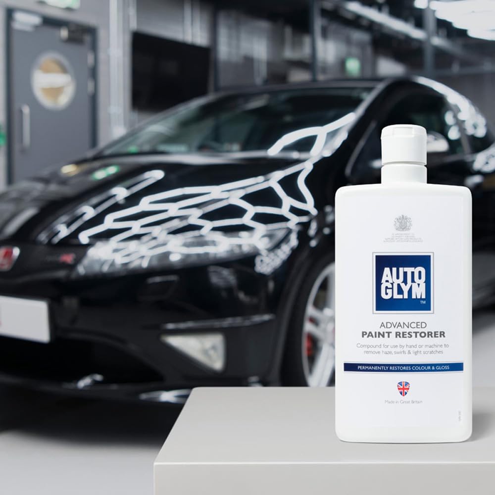 Autoglym Advanced Paint Restorer, 500ml - Polishing Compound, Eliminates Haze, Swirl Marks & Light scratches, Revives Colour & Gloss for Paint Work, Application by Hand or Dual-Action Machine Polisher
