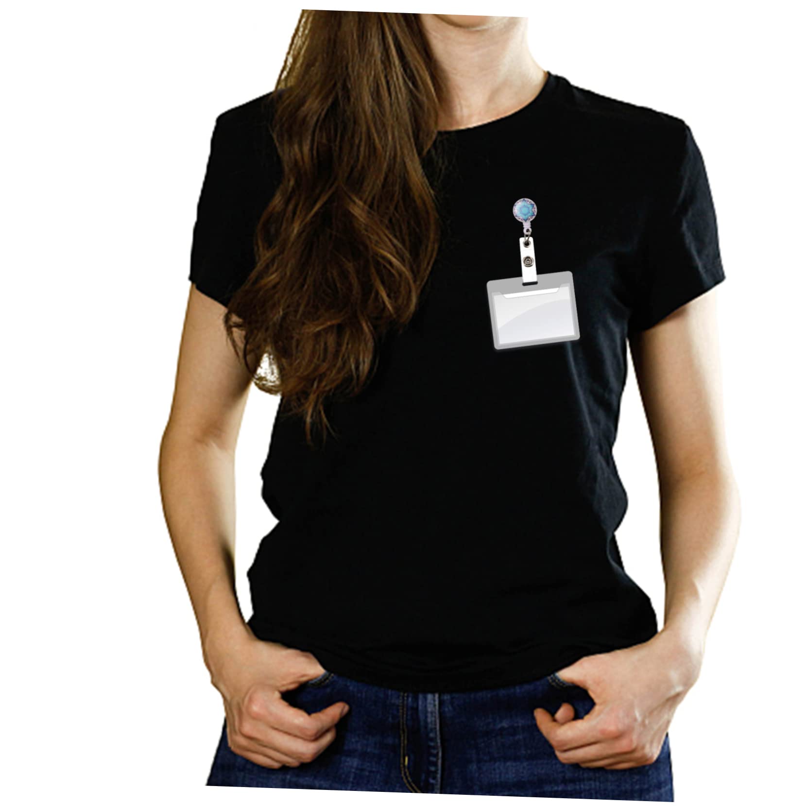 Tofficu 15pezzi Portacarte Rotante Con Clip Retrattile Supporto Badge Multi-funzione Per Id e Carte Comodo e Pratico Per Ufficio e Eventi