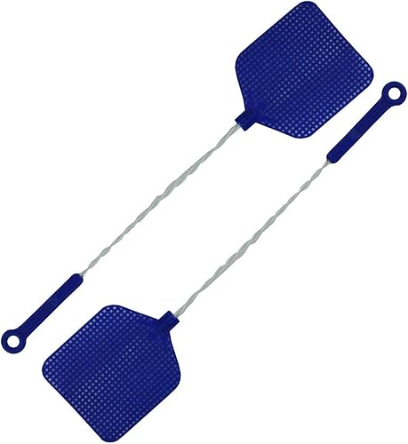 Matamoscas con asas de alambre, paquete de 2, varios colores