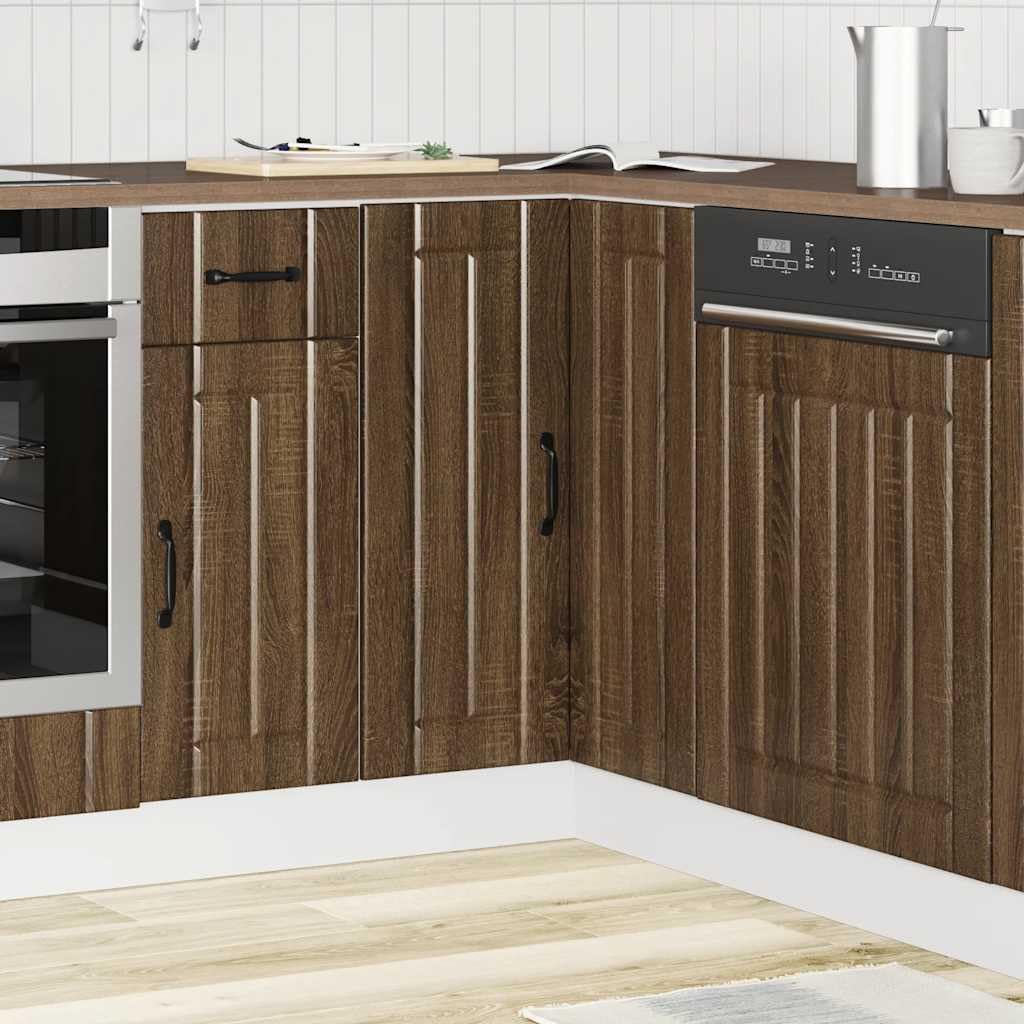Lucca - Mobiletto angolare da cucina con piedini regolabili, molto spazioso, materiale robusto, adatto per armadietti da cucina, vetrine, buffet, credenza