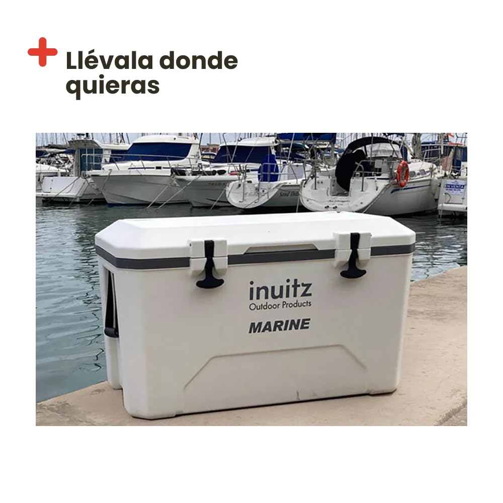 Inuitz Nevera Portatil Grande 100L – Conserva el frío Durante Más Tiempo con Esta Nevera Camping– Ideal para jornadas intensas de Pesca - Ideal para Nevera Camping