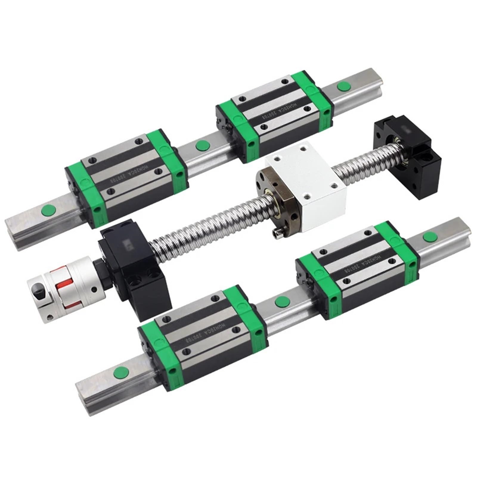 Husillo de bolas SFU1605 con guías HGR20 de 400mm para CNC 7