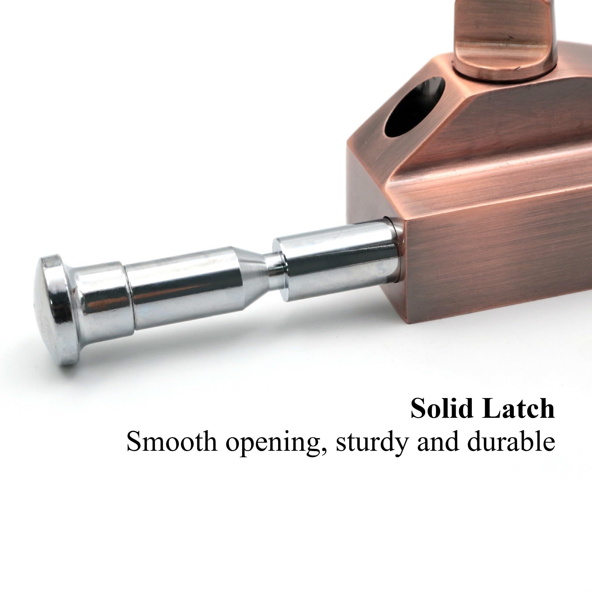 Fibbia for serratura in acciaio inossidabile, chiusura a scatto in ottone, chiavistello scorrevole senza chiave, chiavistello for porta di sicurezza, chiavistello for porta ispessito, hardware con vit