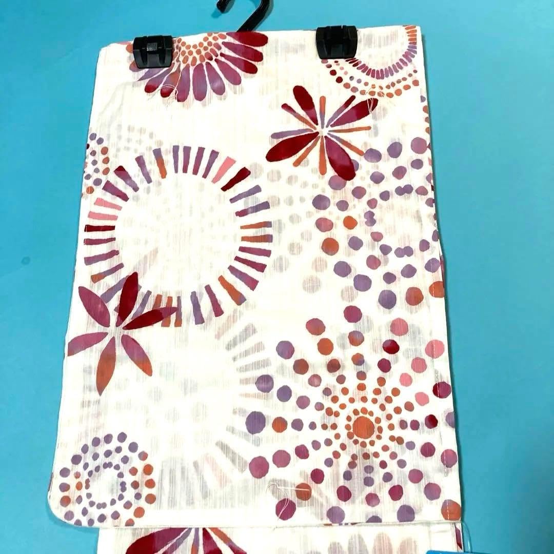 浴衣 2点セット モダン レディース 古典 椿 黒 白 生成り アイボリー